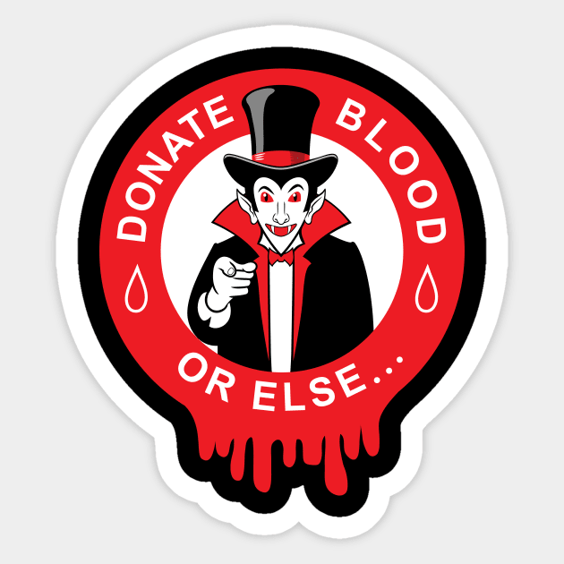 DONATE BLOOD Sticker by Cat In Orbit ®